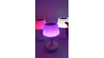 Portable USB Rechargeable Touch Dimming LED Colorful Speaker Table Lamp Music Player For Holiday Christmas Gift Party Ambient1