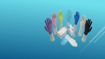 Powder Free Disposable Nitrile Gloves For Medical