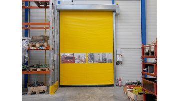 Airtight zipper PVC high speed rolling doors