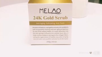 MELAO 24K Gold Body Scrub Ancient Anti Aging Face Scrub Exfoliation Facial Firming Whitening Skin 250g 8.8 Oz1