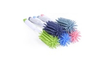 Long Handle Non Toxic Silicone Baby Bottle Cleaning Brush Eco-Friendly Silicone Water Bottle Brush1