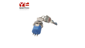 YESWITCH 19mm IPX5 S2015E-1-3 Anti-Vandal Lock Key