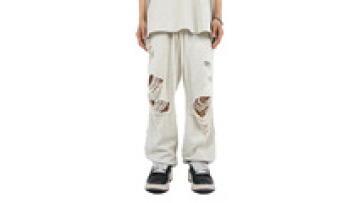 Custom Multipocket Mid-weight Garment Dye Spray Baggy Flare Fit Gradient Soft Cargo Denim Jean Pants For Men1
