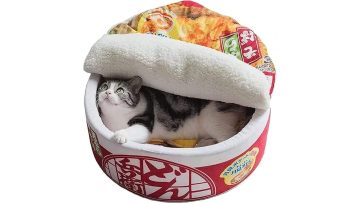 Warm Ramen Noodle cat Bed