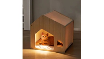 modern style new design indoor assemble large canvas solid wood  balcony  living room pet cat Detachable wooden house1