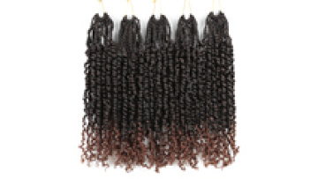 New Passion Twist Crochet Hair Pre-Looped Passion Twist  Synthetic Braiding Hair Extensions Water Wave Braids Hair1