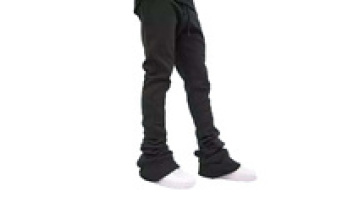 OEM Streetwear Casual Print Men's sweatpants Fleece Sports Jogger Stacked Flared Pants Unisex1