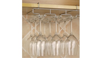 under cabinet wine glass rack