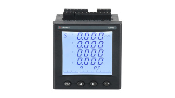 Introduction of  the display interface of APM series network power meters (maximum  minimum value and alarm record)
