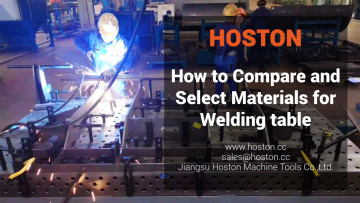 How to select materials for welding table?