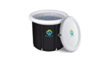 New Product Explosion portable large size durable ice bath black outdoor with eight plastic brackets1