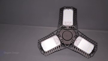 Guangzhou Manufacture Supply triple deformable  Led Motion Sensor Garage Light 60w 80w Adjustable Lights1