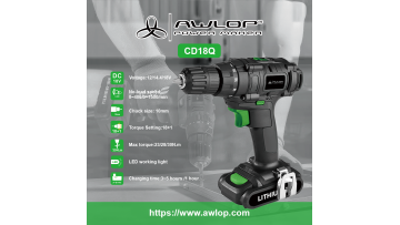 AWLOP 18V Lithium-ion Battery Power Cordless Hammer Drill CD18Q