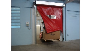 Zipper type PVC high speed rolling doors