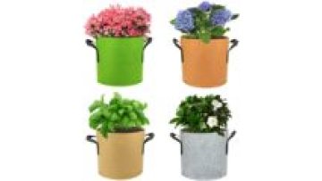 Wholesale Color Felt Flower Pots Garden Planter Grow Bags  3/5/7/10/20 Gallon For Greenhouse1