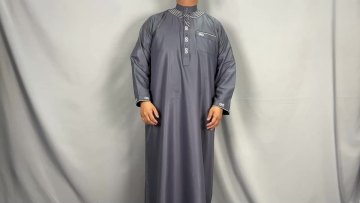 2016 new style hooded men thobe moroccan baju abaya kaftans for sale1