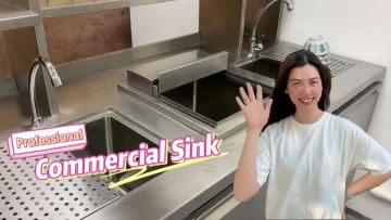 commercial sink bowl ice bin