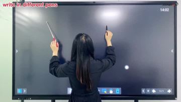 Does the interactive board support finger writing?