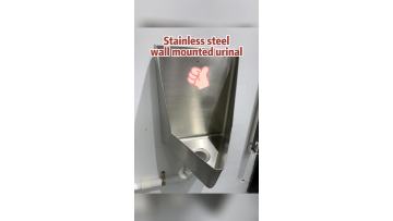 wall hung stainless steel urinal
