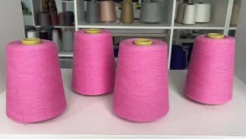 Pink rose yarn