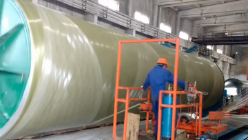 Factory Filament Winding frp pipe FRP winding pipe GRP pipe project1