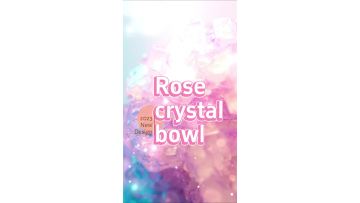 rose crystal bowl