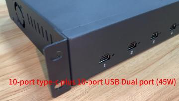 10-port type-c plus 10-port USB Dual port (45W)