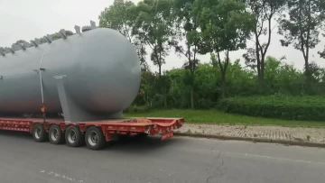 Horizontal storage tank delivery