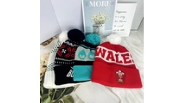 Hot selling high quality elastic hat autumn and winter solid color wool warm knitted cap set head cold cap1