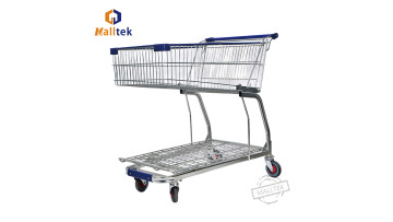 2 layer Metro Supermarket Shopping  Trolley