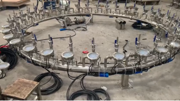 Round Dancing Music Fountain on test in factory