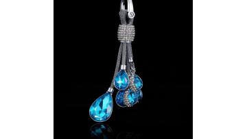 Crystal drop jewelry chain