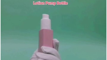 Plastic Square Lotion Pump Bottle