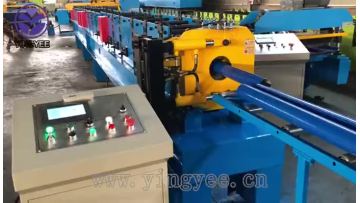 Rain down pipe forming machine