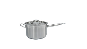 Stainless steel composite bottom cooking pot with handle