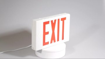 FEITUO: CHINA TOP 1 UL CSA Listed LED Exit Sign Manufacturer Since 1976 | LED Exit Light with double arrow options JEE2RWE1