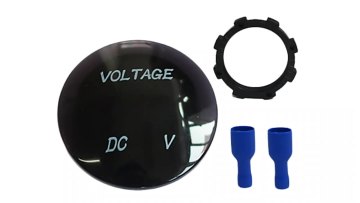 New Battery Voltage Meter with Touch Switch  LED Digital Display 12V Voltage Gauge Waterproof Voltmeter Panel1