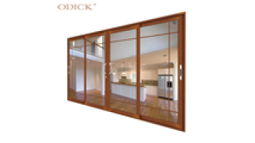 Wood doors interior room door aluminum wooden coated house aluminum sliding door1