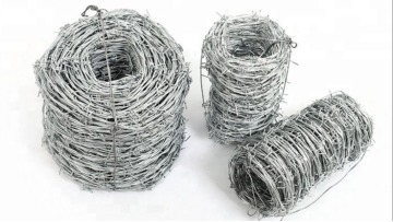 galvanized coated barbed wire coil / barbed iron wire / galvanized steel barbed wire mesh1