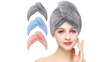 Absorbent Microfiber Hair Scarf Bandana