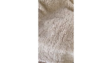 100% Polyester Blanket Fabric Ultra Soft Warm Thick Faux Sherpa Fleece Brushed Fabric Sherpa1