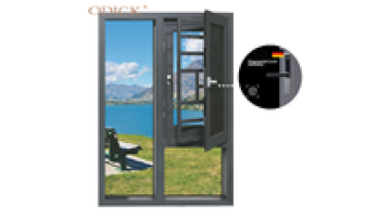 ODICK AS 2047 Aluminum Casement Window With Fingerprint Lock Thermal Insulation Tempered Glass Windows1