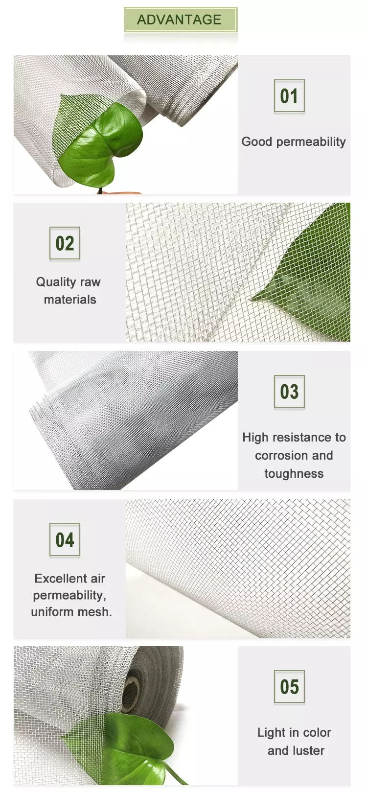 Widely Used 14*14  18*16 SS Finish Dust-proof Mosquito Nets For Window Screening
