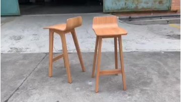 New Design Kitchen Bar Stool Wooden High Chair Set For Bar Table1