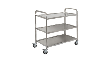 Three Layers Stainless Steel Dining Trolley