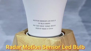 Action Detector Motion Sensor 8w Radar Wall Penetrating Sensitive LED Bulb Light For Staircase Corridor Porch Use1