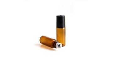 Wholesale High-Grade 10ml Round Amber Walk Bead Roll on Perfumes Glass Bottle1