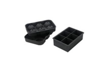 BPA free Round Ice Cube Trays Set Of 2 Portable Silicone Ice Ball Maker For Cocktails & Bourbon Reusable & Bpa Free1