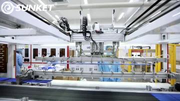 Standard solar panels production line