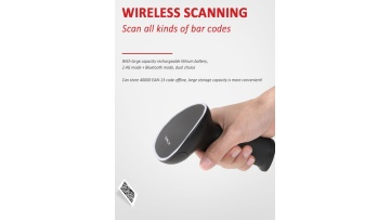 XL-9610 Wireless Bluetooth Barcode Reader with Cradle